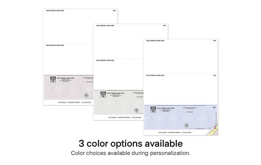 Product image for Deluxe High Security Laser Bottom Check - Unformatted - Item# SSLB120_col