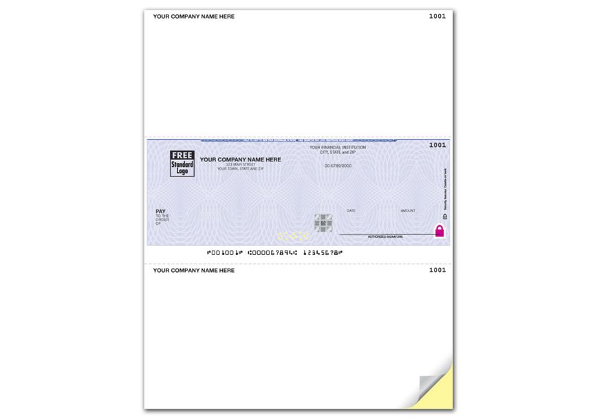 Product image for Laser High Security Mid Checks, Navision Compatible & more  - Item# SSLM103
