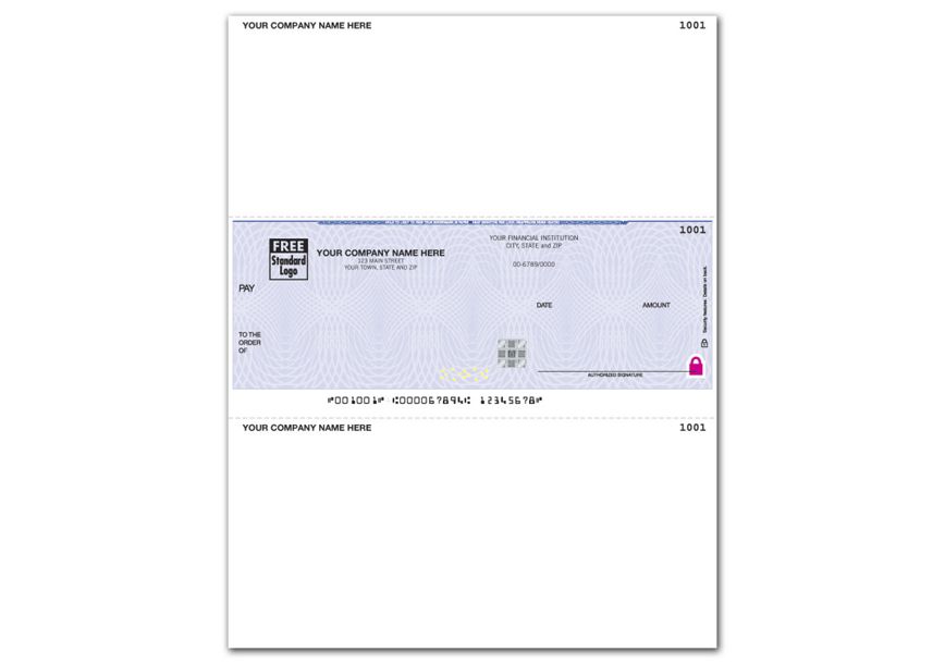 Product image for Laser High Security Mid Checks, Tamper-evident Packaging - Item# SSLM109