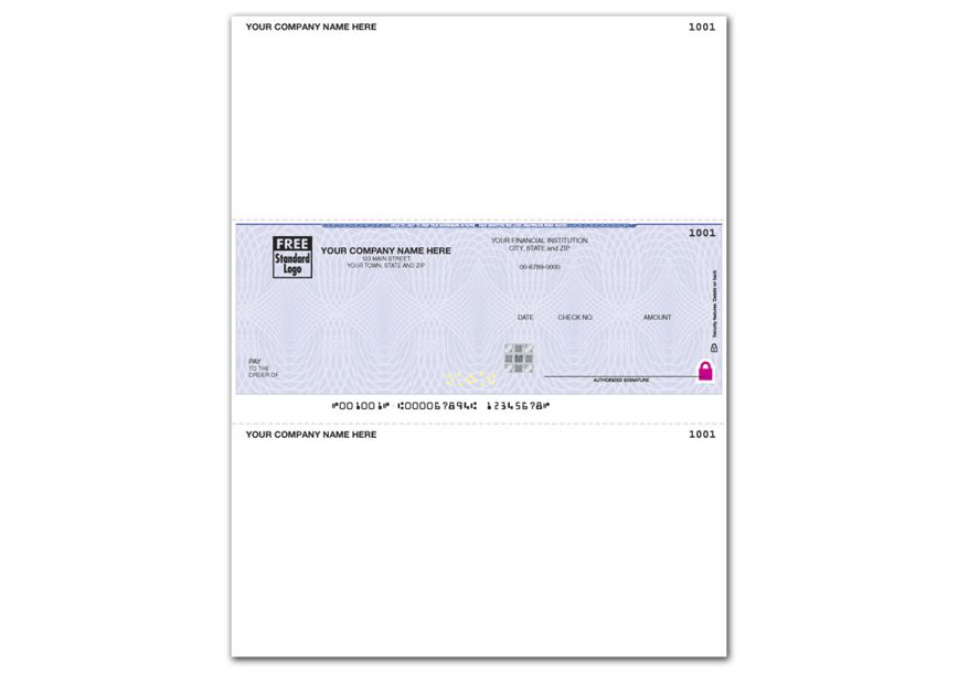 Product image for Laser High Security Mid Checks Compatible with SouthWare - Item# SSLM148