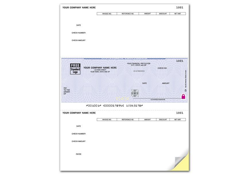 Product image for Laser High Security Mid Checks, Compatible w/ DacEasy & more - Item# SSLM219