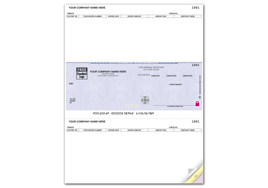 Product image for Laser High Security Mid Payable Checks Work w/ Juris & more - Item# SSLM228