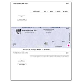SSLM229-Laser High Security Mid Payable Checks Work w/ Sage50SSLM229
