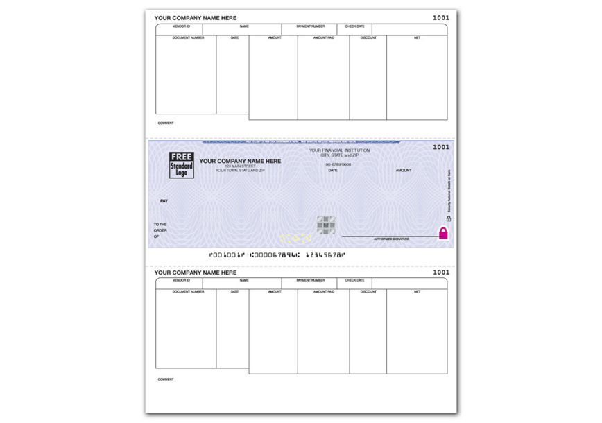 Product image for Laser High Security Mid Checks Work w/ Dynamics & more - Item# SSLM235