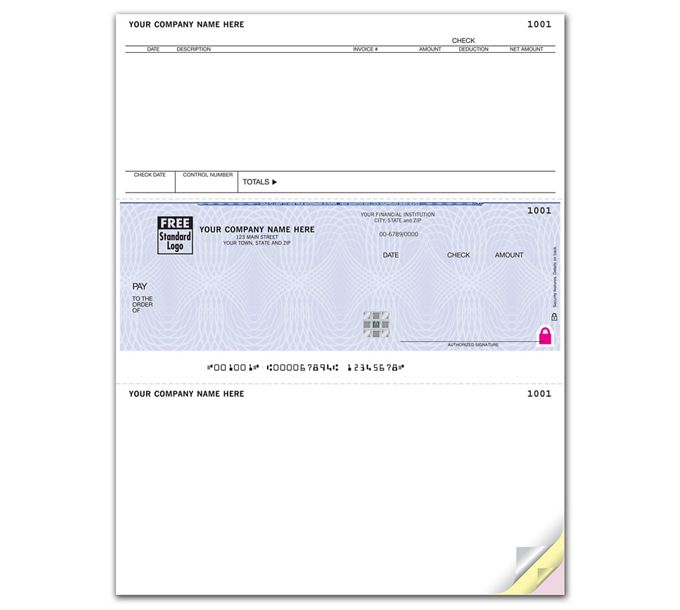 High Security Laser Middle Accounts Payable Check - SSLM252 \ Deluxe ...