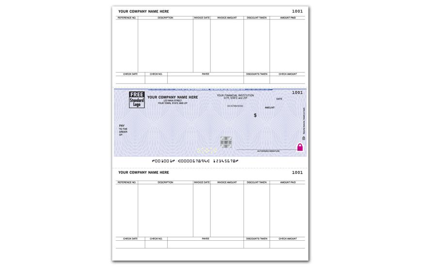 Product image for Laser High Security Mid Checks Work w/ Peachtree & more - Item# SSLM275