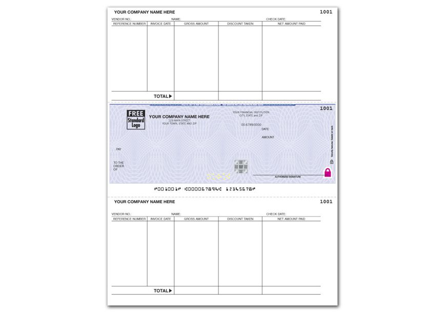Product image for Laser High Security Mid Payable Checks Work w/ ACCPAC & more - Item# SSLM287