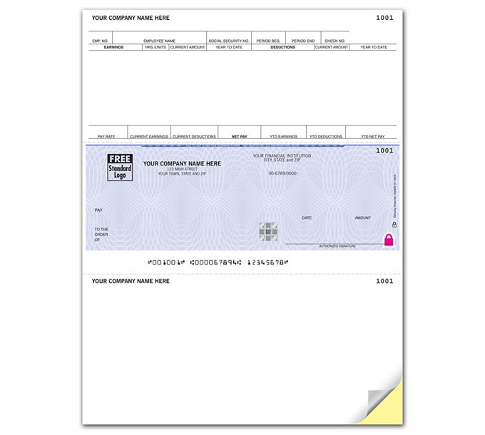 High Security Laser Payroll Check - SSLM301 by Deluxe | Deluxe.com