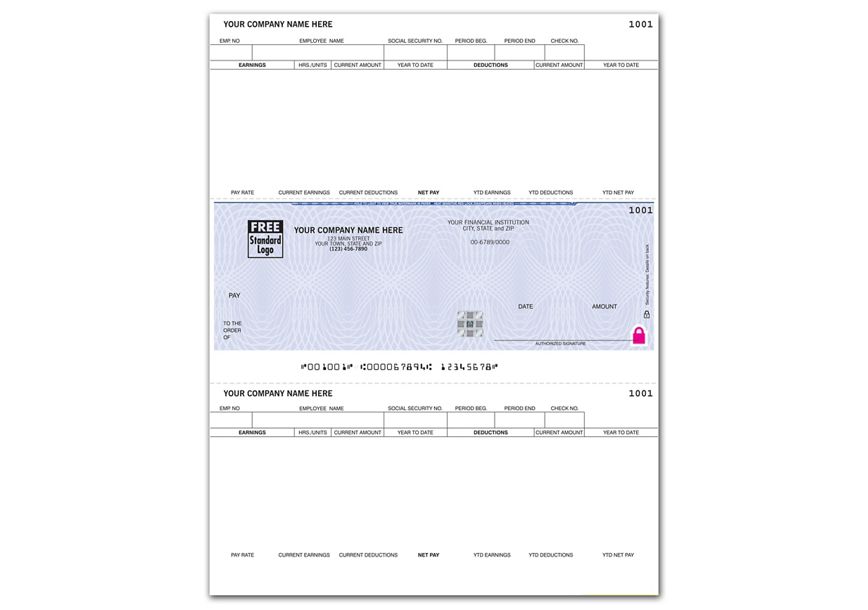 High Security Mid Laser Checks - Payroll & Classic Accounting - SSLM304