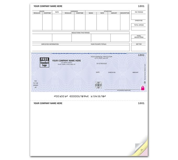 High Security Printed Laser Payroll Check - SSLM332 \ Deluxe | Deluxe.com