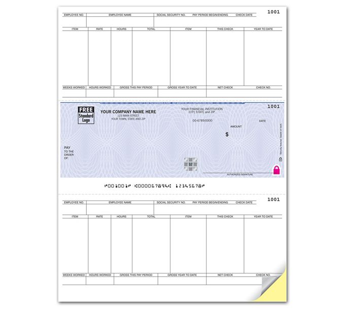 High Security Laser Middle Payroll Check - SSLM341 \ Deluxe | Deluxe.com