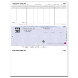 SSLM344-Laser High Security Mid Payroll Checks Works w/ MAS & moreSSLM344