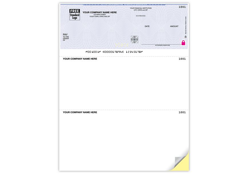 Product image for High Security Laser Top Check, Compatible with SedonaOffice - Item# SSLT101