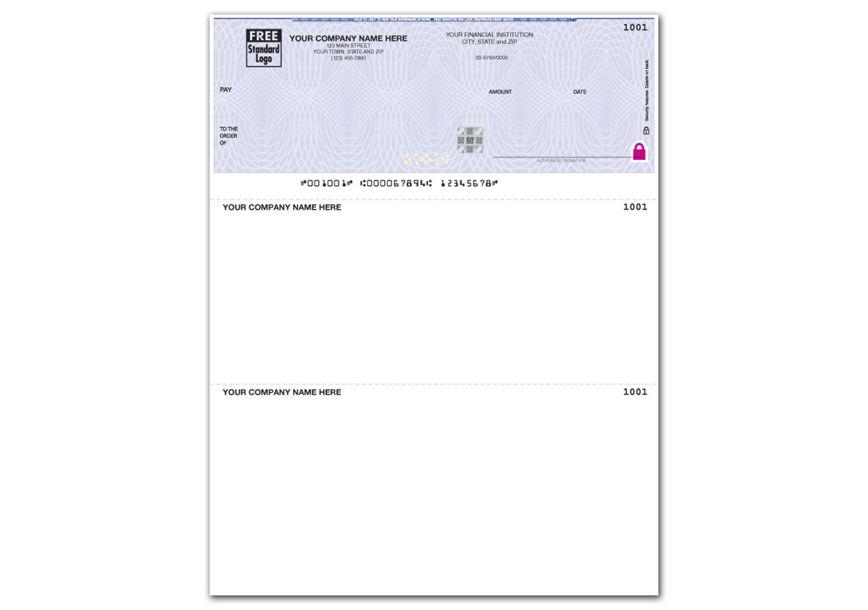 Product image for High Security Laser Top Check, In House Accountant - Item# SSLT112