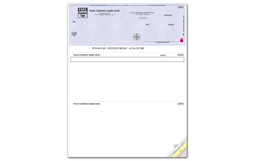 Product image for High Security Laser Top Check, Compatible with Sage 50 - Item# SSLT115