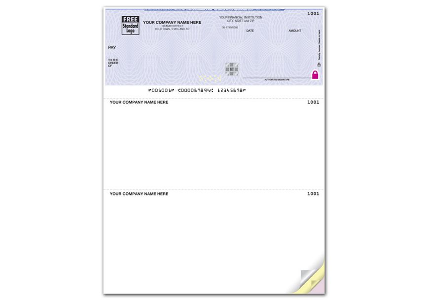 Product image for High Security Laser Top Check, Compatible with many software - Item# SSLT120