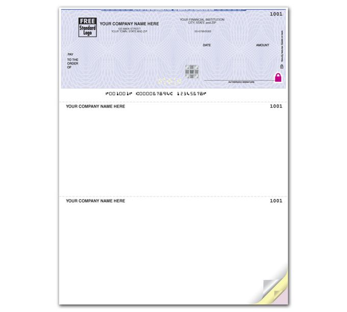 Deluxe High Security Laser Top Check SSLT154 \ Deluxe