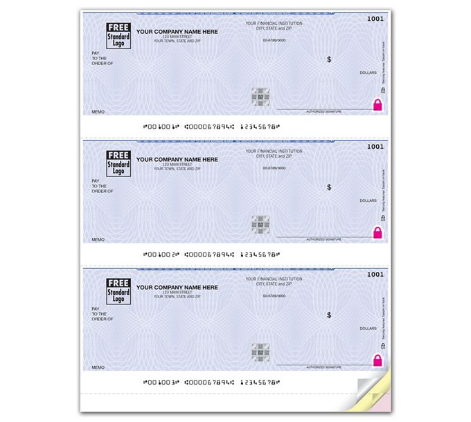 Deluxe High Security 3/Pg Laser Check - SSNL201 \ Deluxe