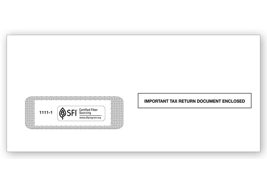 Product image for 1099 Single-Window Envelope - Item# TF11111