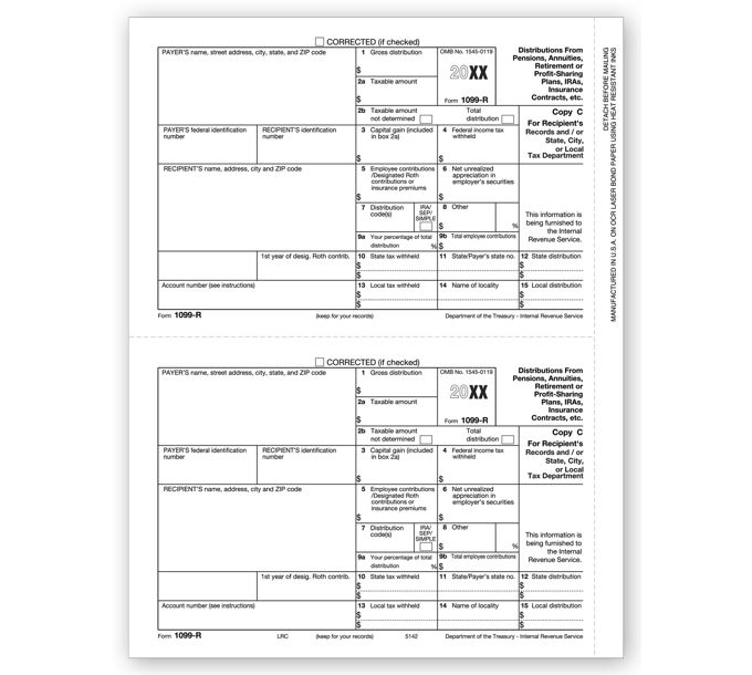 2021 Laser 1099-R, Copy C | Deluxe.com