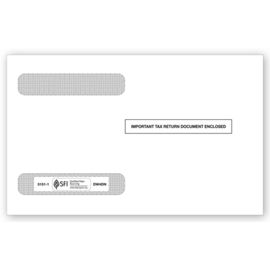 TF51511-4-Up Horizontal Laser W-2 Double-Window EnvelopeTF51511