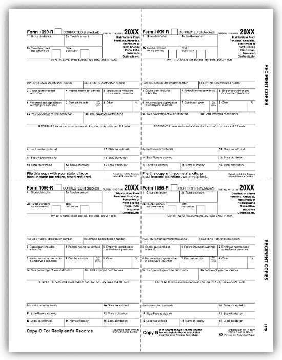 21 4 Up Laser 1099 R Recipient Copy B C 2 Bulk Deluxe Com