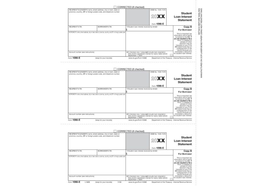 Product image for Laser 1098-E, Borrower Copy B - Item# TF5186