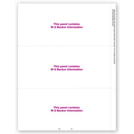 TF5211B-3-Up Blank Laser W-2, Horizontal Format, BulkTF5211B