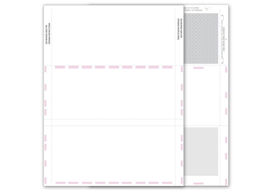 Product image for 11" 2-Up Blank Pressure Seal 1099-MISC Income w/Backer - Item# TF5229