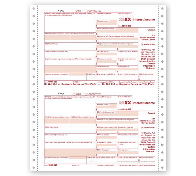 1 Up 1099 Tax Forms Deluxe Com