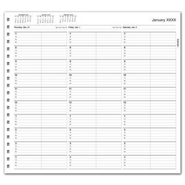 TIME22-TimeScan 2 Col Looseleaf Book - 15 Min, 7am-5pmTIME22