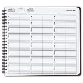 TIME31-TimeScan 2 Col Wirebound Book - 15 Min, 8am-6pmTIME31