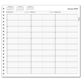 TIME34-TimeScan 2 Col Looseleaf Book - 10 Min, 8am-6pmTIME34