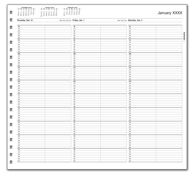 Appointment Books TimeScan 2 Col 15 Min Looseleaf Appointment Book