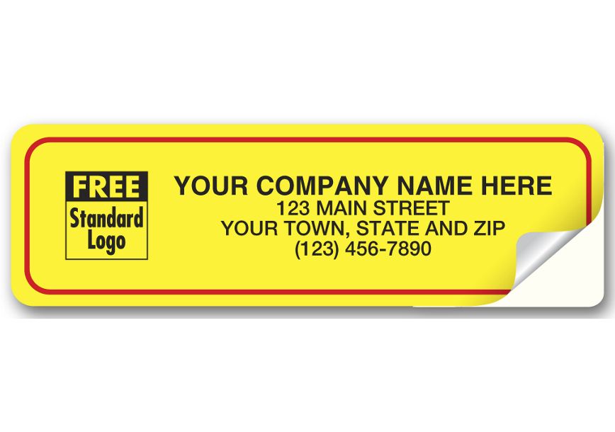 Product image for Weather-Resistant Labels, Laminated Vinyl, Yellow - Item# WIL2Y