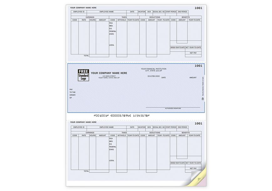 Product image for Payroll Laser Checks, Compatible with Microsoft Dynamics - Item# ZLM335