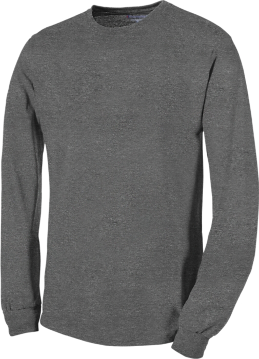 champion long sleeve shirt grey