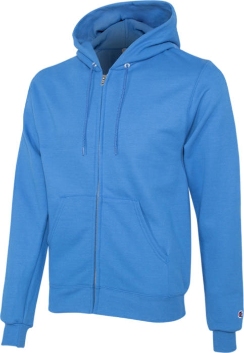 champion men's powerblend full zip fleece hoodie