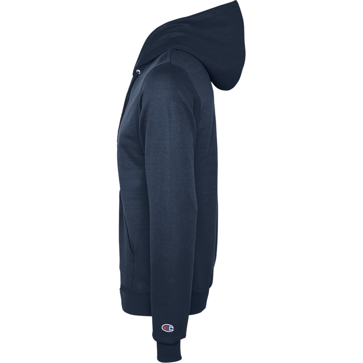 Champion Powerblend® Fleece Full Zip Hoodie (back logo)