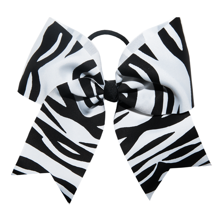 Black & White Zebra Bow