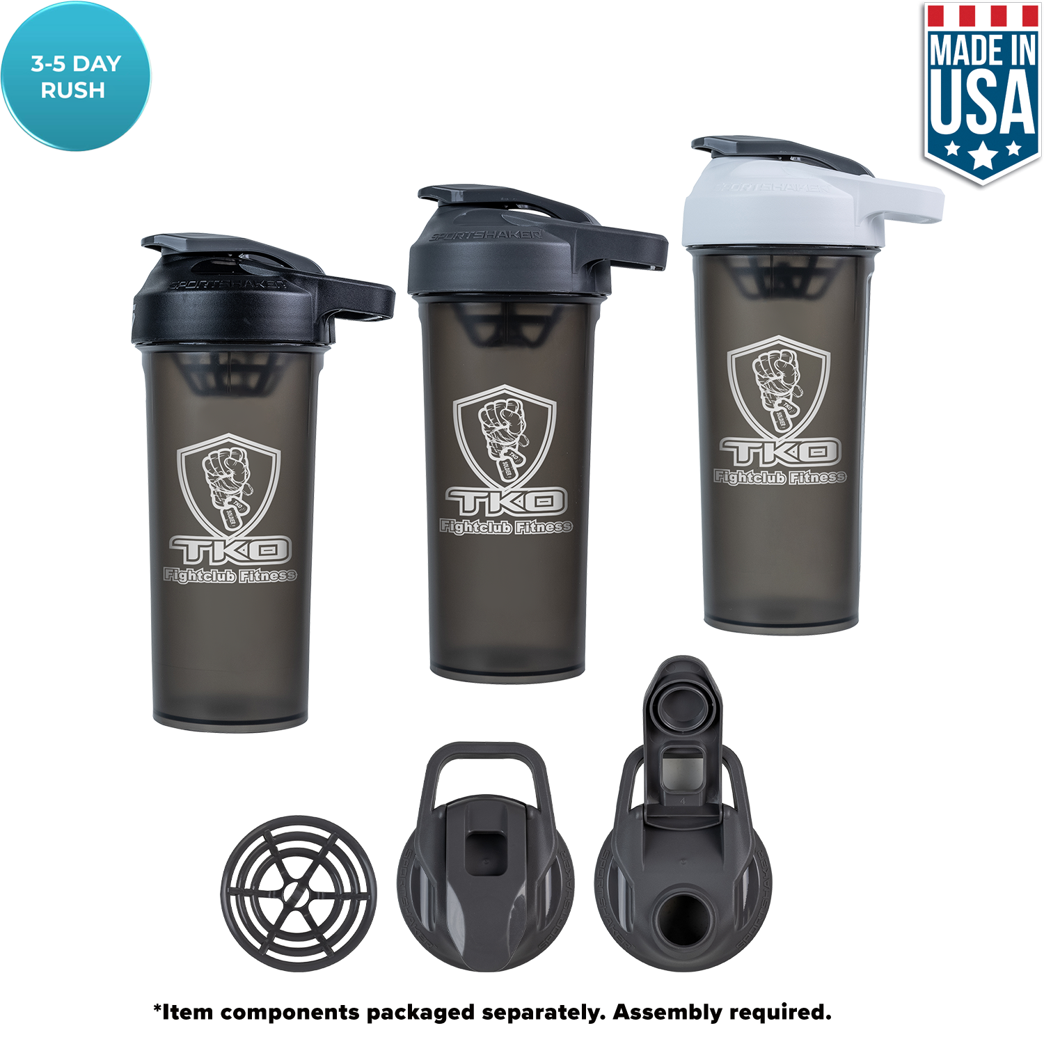 Shaker Bottle with compartments - Athlete Career Placement, LLC