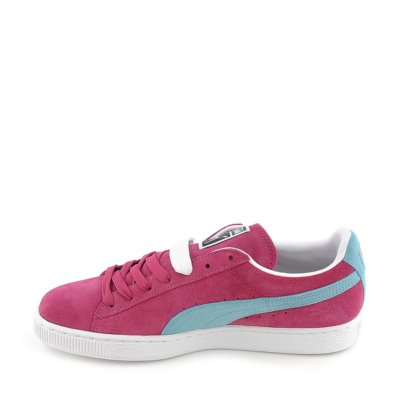 Puma Mens Suede Classic + fuschia lace up casual sneaker | Shiekh Shoes