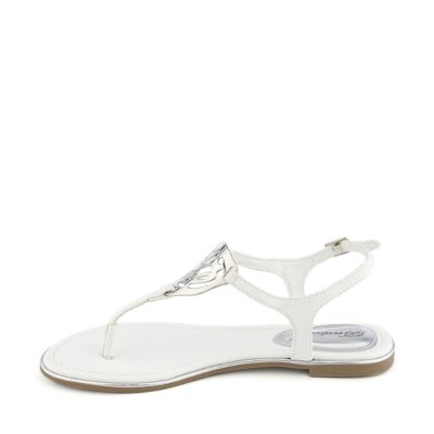 Breckelle's Toby-03 Women's White Thong Sandal | Shiekh Shoes