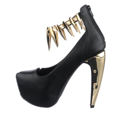 Buy Privileged womens black Belong platform high heel pump | Shiekh Shoes