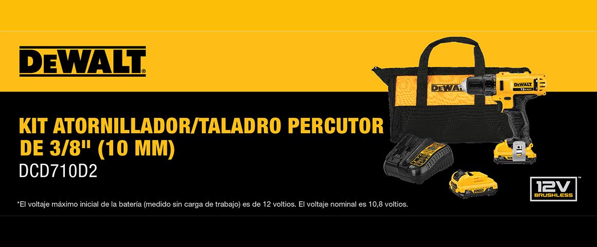 Taladro Atornillador DCD710S2 DEWALT