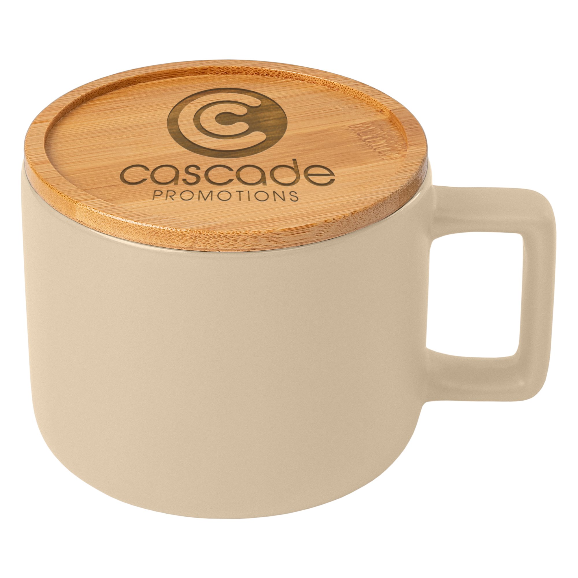 Caf&#233; Virtuoso &#45;  12 oz&#46; Ceramic Mug with Bamboo Lid-GoldstarNorthAmerica