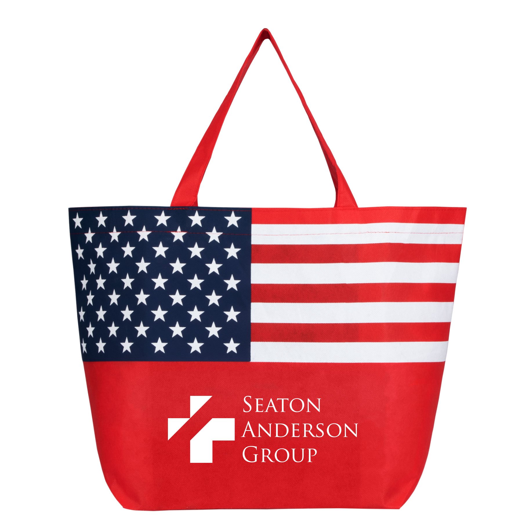 American Flag Non&#45;Woven Tote Bag-GoldstarNorthAmerica