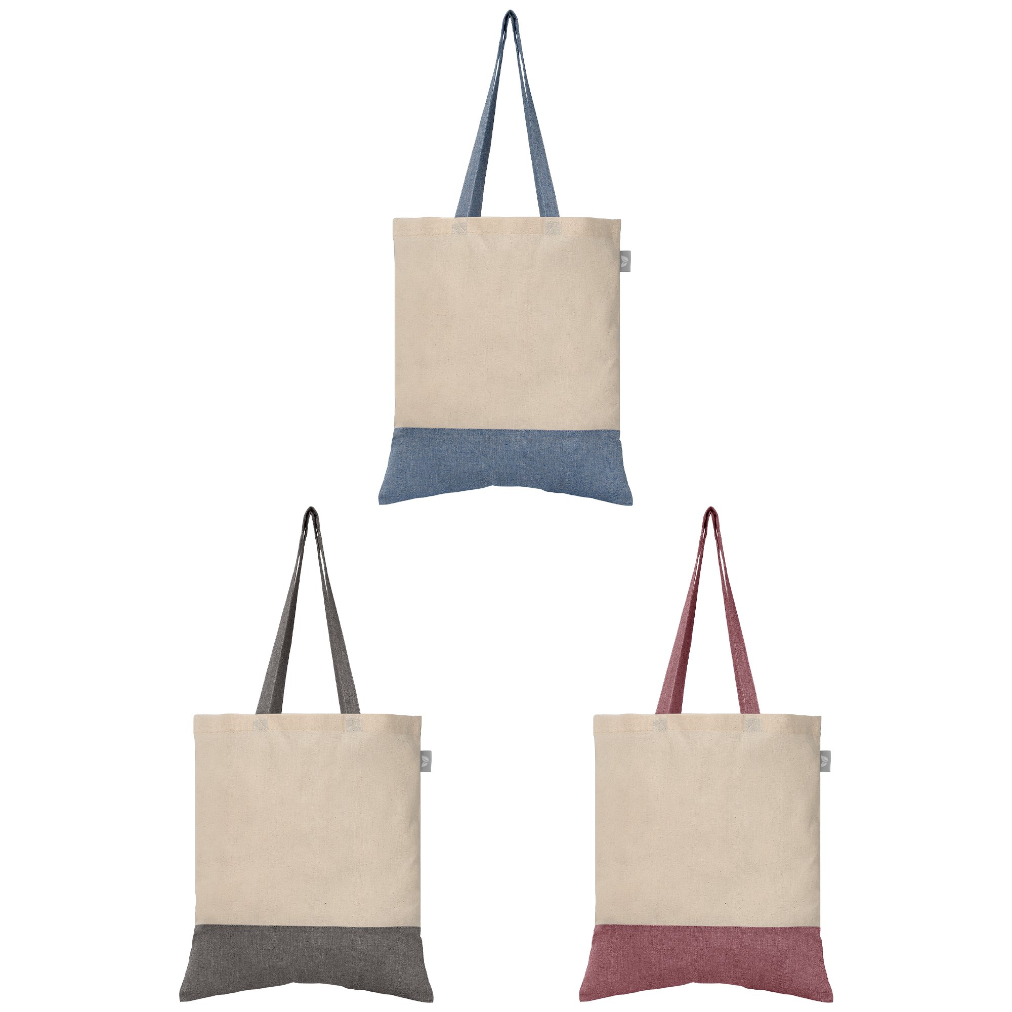 Quebec - 5 oz. Two-Tone Recycled Cotton Tote
