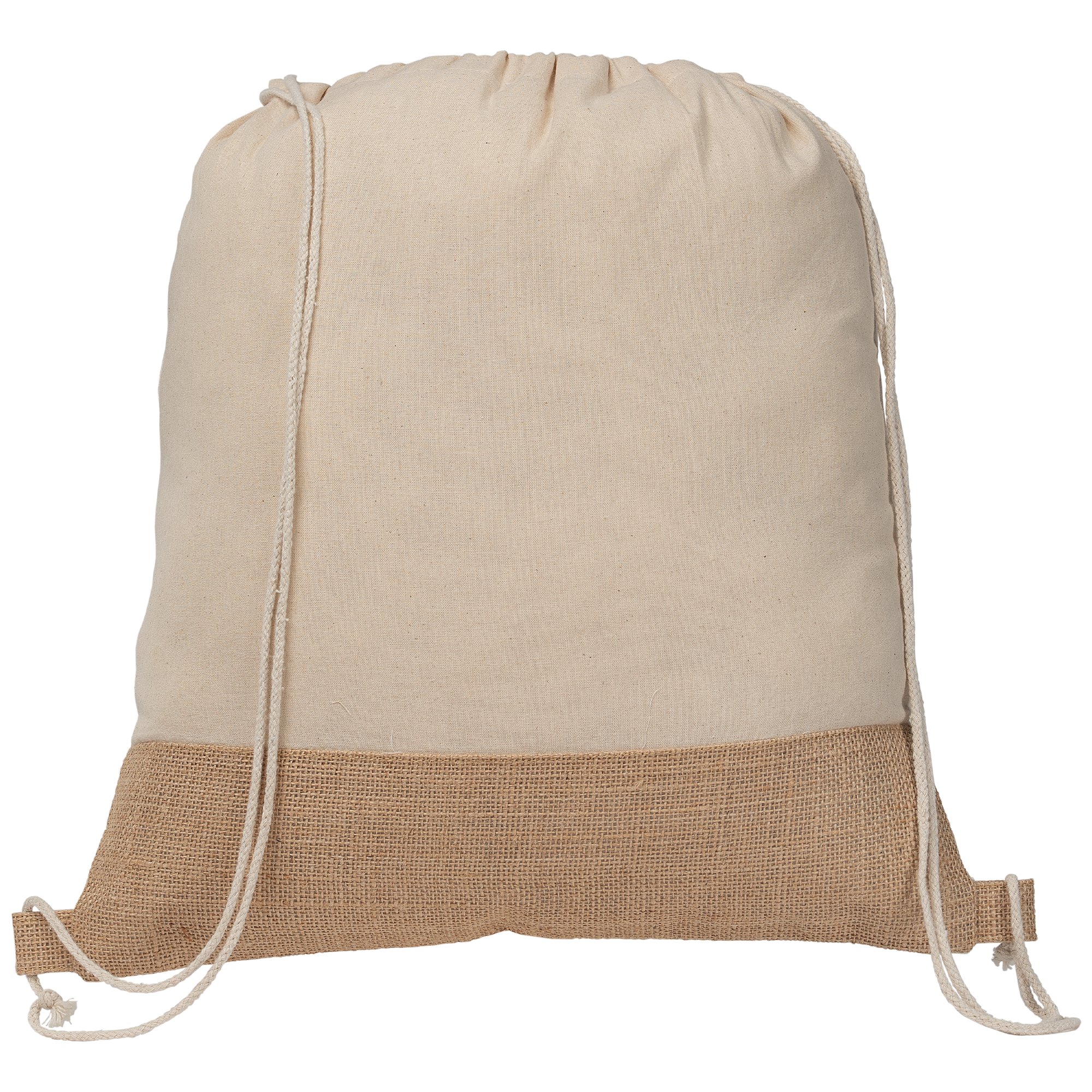 Rio&#63; Drawstring Bag &#45; 5 oz&#46; Recycled Cotton Blend with Jute-GoldstarNorthAmerica