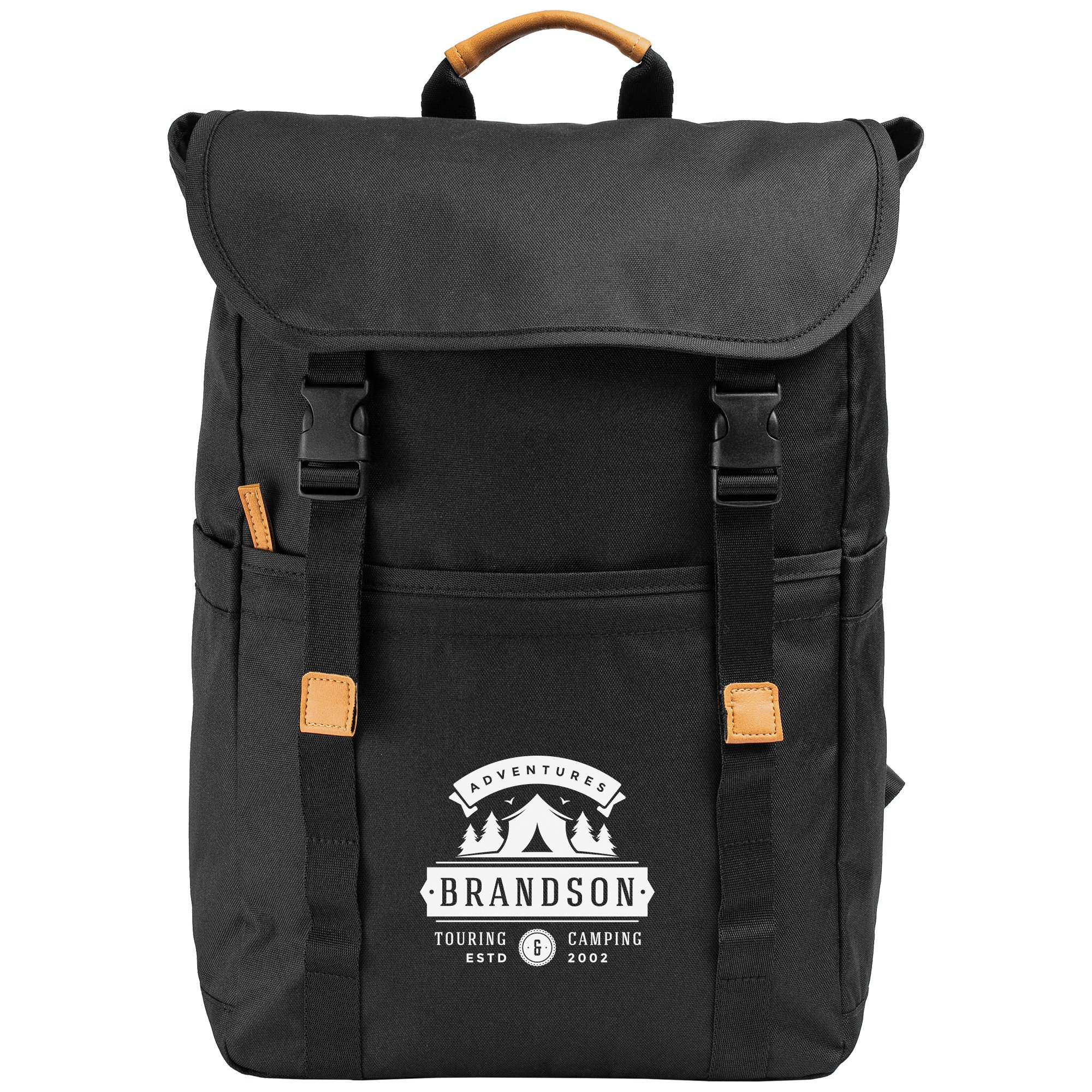 Lund &#45; 600D RPET Backpack-GoldstarNorthAmerica